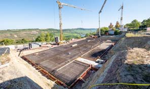 Betonagearbeiten beim Projekt Auf Mont Apartments in Wincheringen 